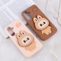 قاب سیلیکونی سامسونگ Galaxy A56 پاپ سوکت دار طرح Labubu