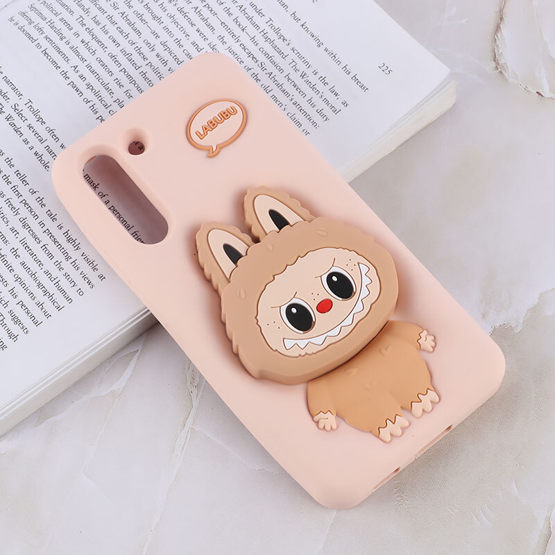 قاب سیلیکونی سامسونگ Galaxy S21 FE 5G پاپ سوکت دار طرح Labubu