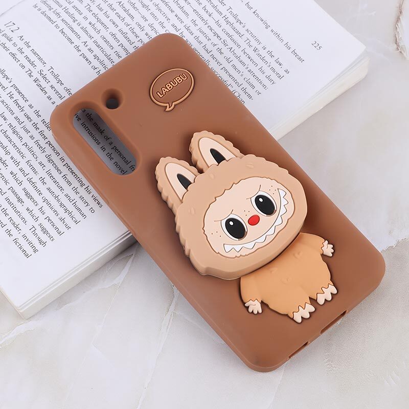 قاب سیلیکونی سامسونگ Galaxy S21 FE 5G پاپ سوکت دار طرح Labubu