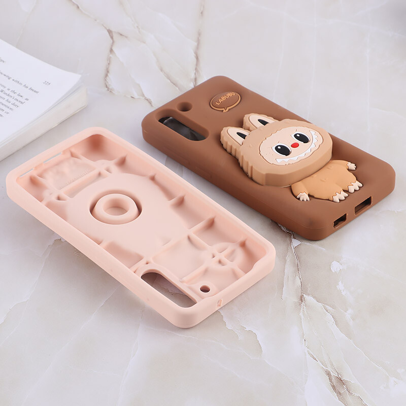 قاب سیلیکونی سامسونگ Galaxy S21 FE 5G پاپ سوکت دار طرح Labubu