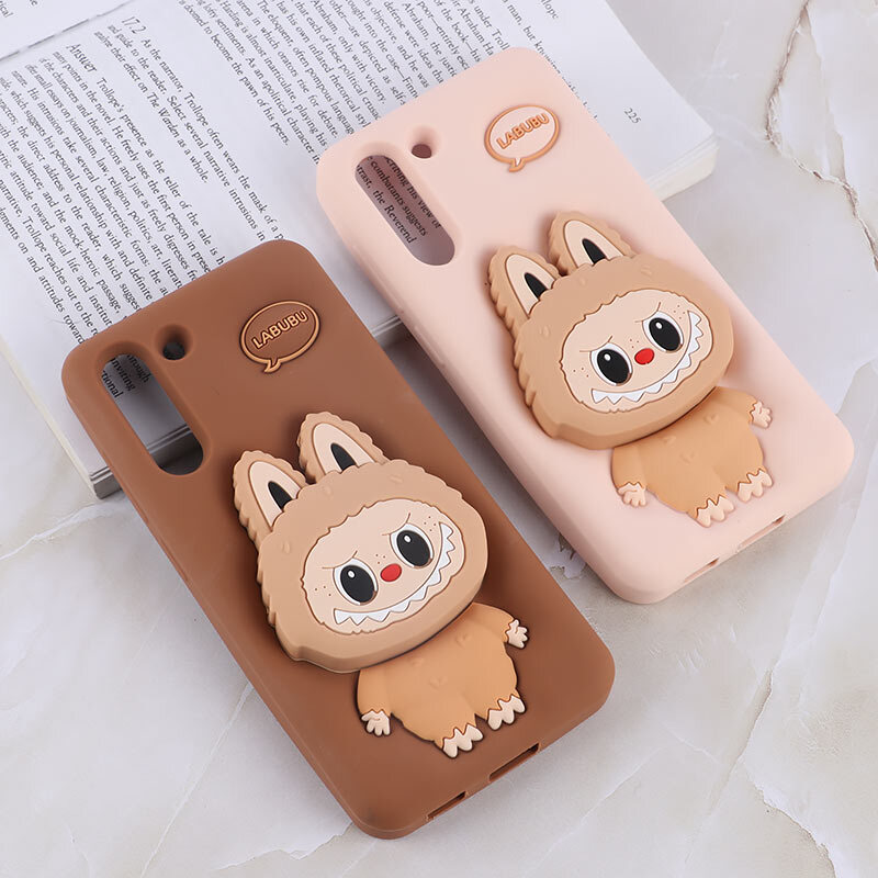 قاب سیلیکونی سامسونگ Galaxy S21 FE 5G پاپ سوکت دار طرح Labubu