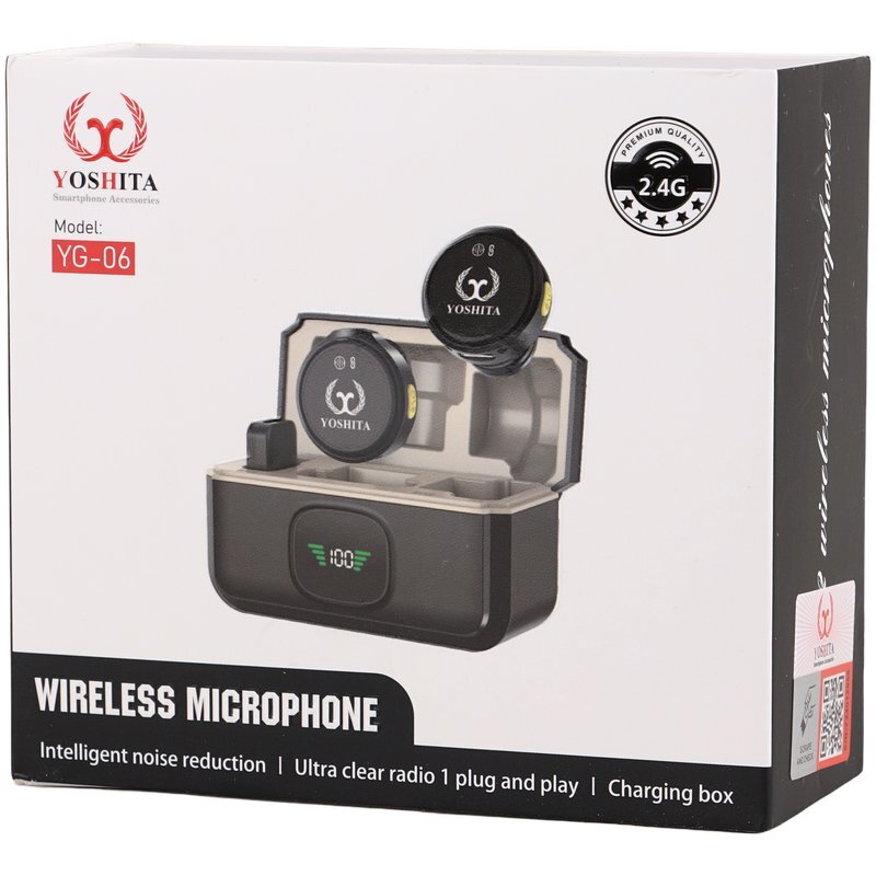 میکروفون یقه ای بی سیم Yoshita YG-06 Lightning