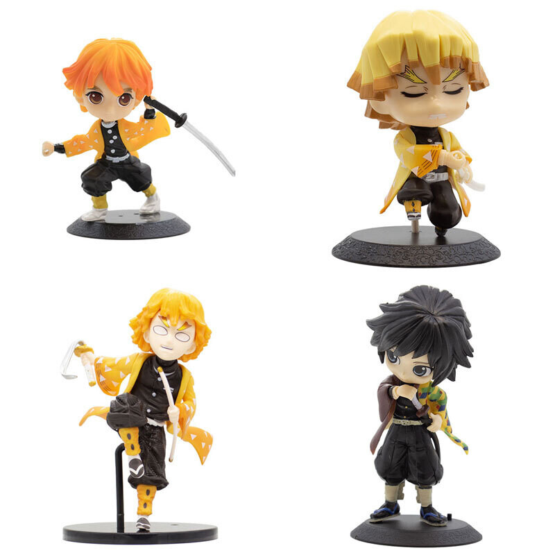 اکشن فیگور کیوپاسکت طرح Deamon Slayer پایه‌ دار بسته 8 عددی