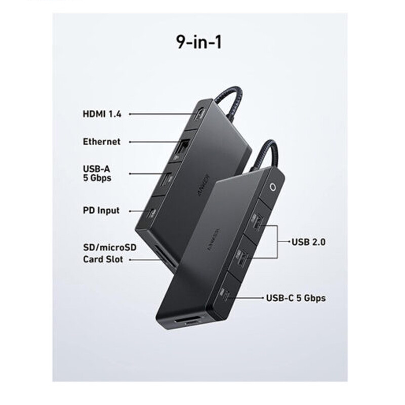 هاب 9 پورت Type-C انکر 552 A8373