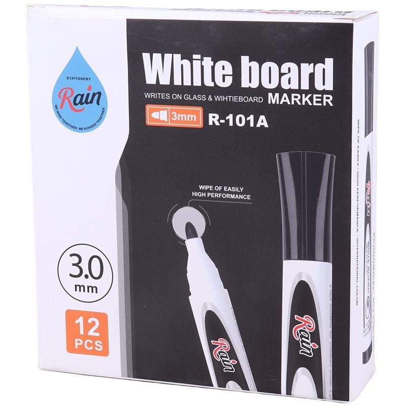 ماژیک وایت برد رین نوک گرد R-101A بسته 12 عددی