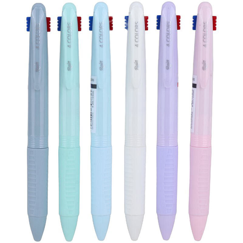 خودکار 4 رنگ رین R-203 بسته 6 عددی