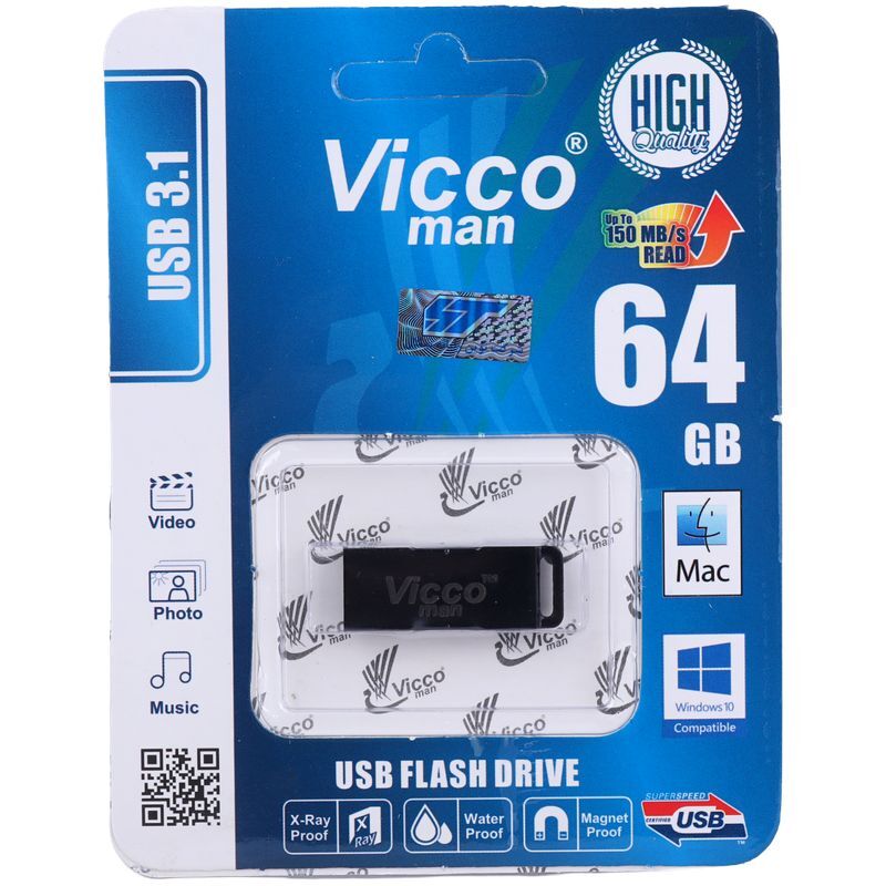فلش 64 گیگ ویکومن Vicco Man VC330 USB3.1