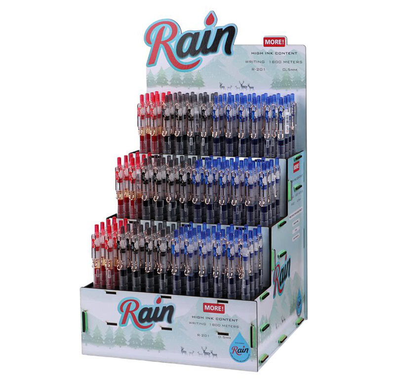 خودکار ژله ای رین 0.5 میلی مترMore R-201 بسته 144 عددی