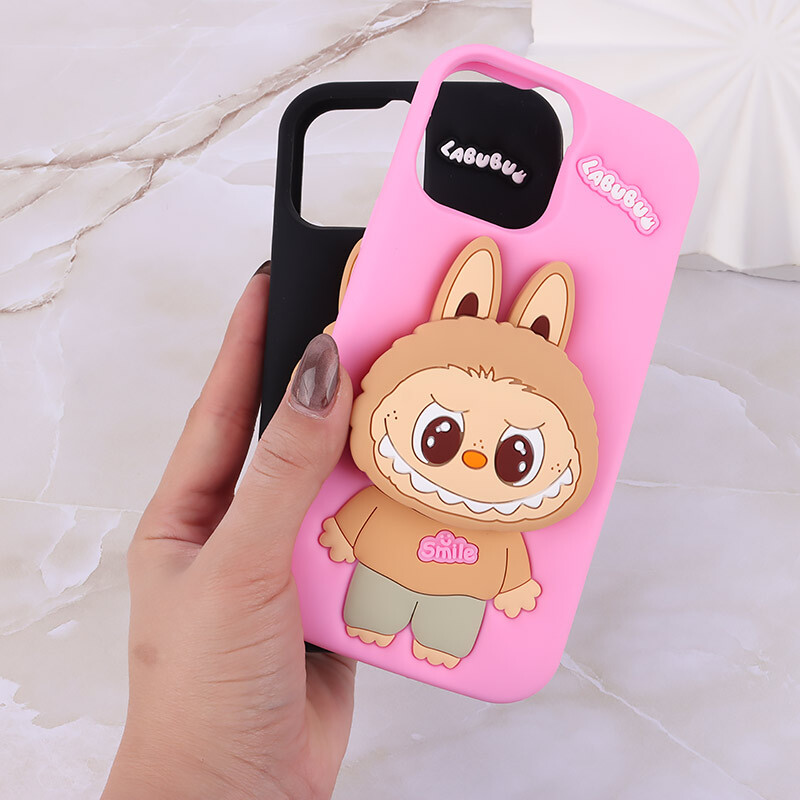 قاب سیلیکونی آیفون iPhone 12 Pro Max پاپ سوکت دار طرح Labubu کد 1
