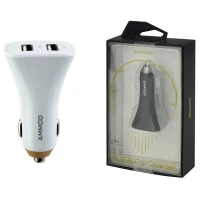 شارژر فندکی فست شارژ Ammod GCA08 2Port 2.4A