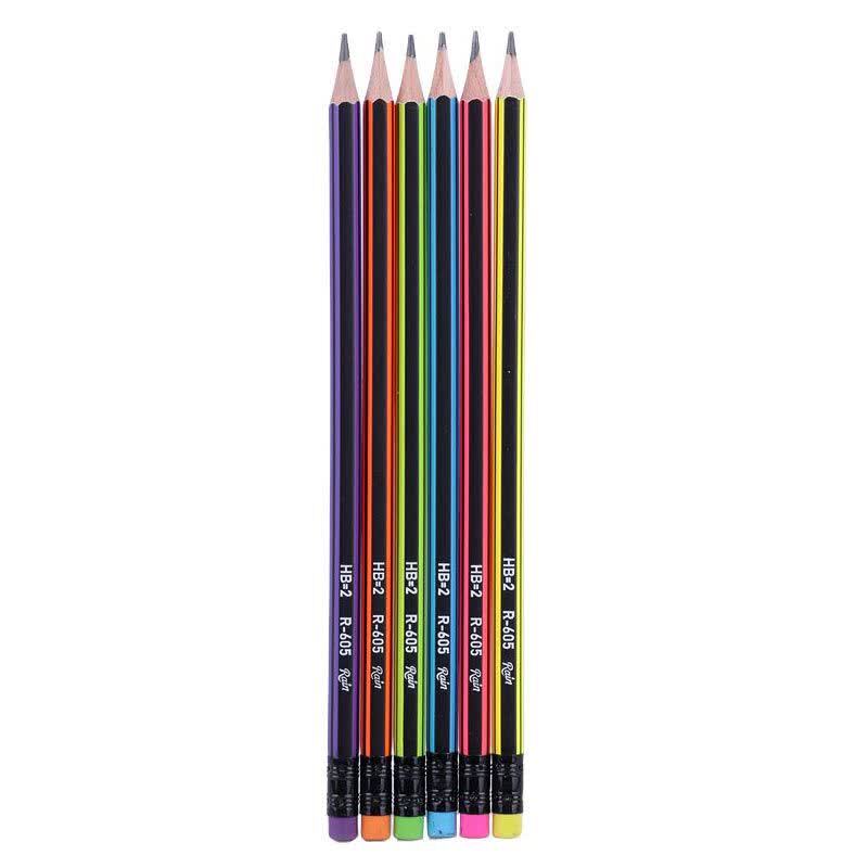 مداد مشکی رین Rain R-605 بسته 12 عددی