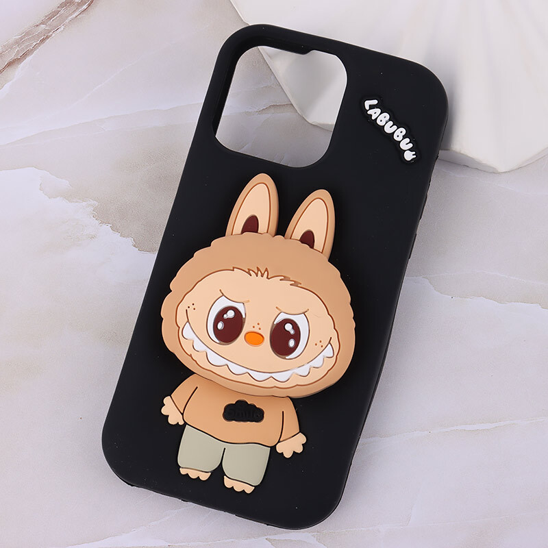 قاب سیلیکونی آیفون iPhone 14 Pro Max پاپ سوکت دار طرح Labubu کد 1