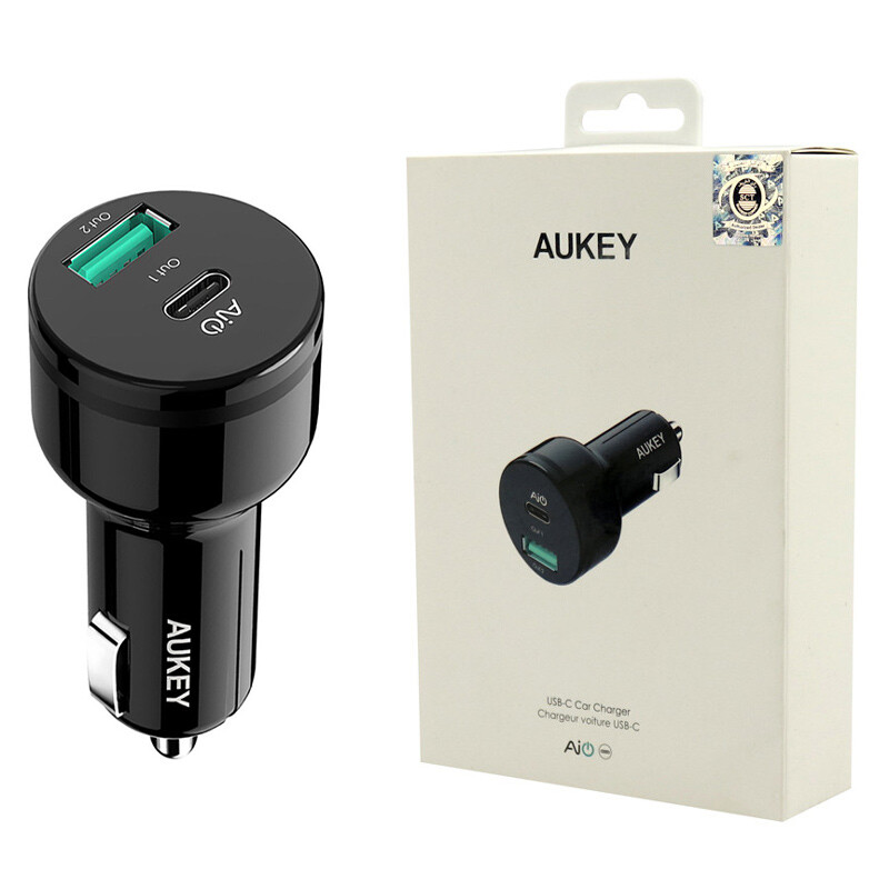 شارژر فندکی Aukey CC-Y9 3A 25.5W