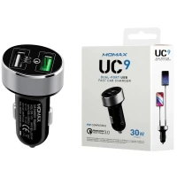 شارژر فندکی فست شارژ Momax UC9 QC3.0 3A 30W