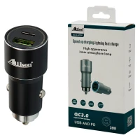 شارژر فندکی فست شارژ Allison ALS-A706 QC3.0 3A PD 36W