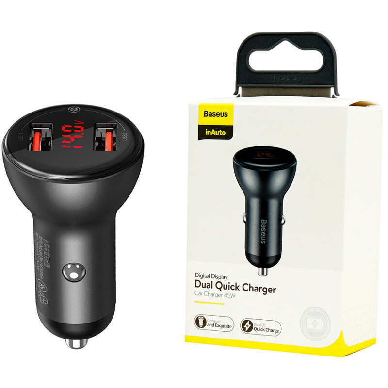 شارژر فندکی فست شارژ Baseus CCBX-B QC3.0 PD 45W