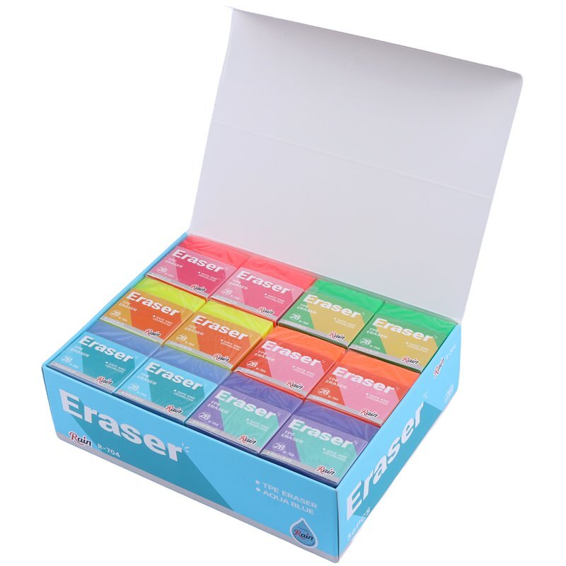 پاک کن رنگی رین R-704 بسته 36 عددی