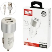 شارژر فندکی Earldom ES-123 2.1A + کابل آیفونی