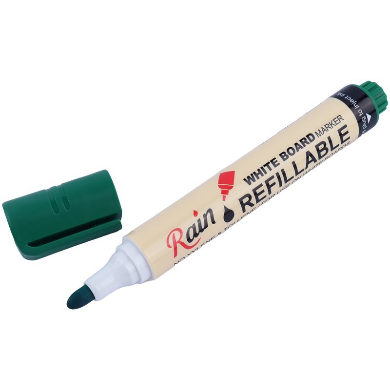 ماژیک وایت برد رین نوک گرد رنگی R-102A بسته 12 عددی