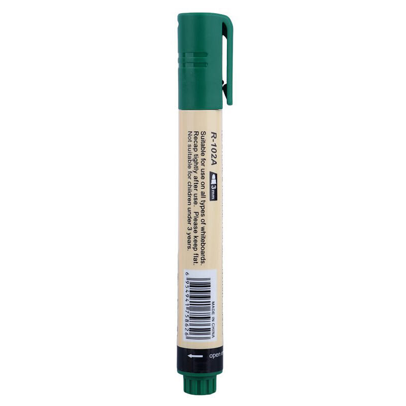 ماژیک وایت برد رین نوک گرد رنگی R-102A بسته 12 عددی