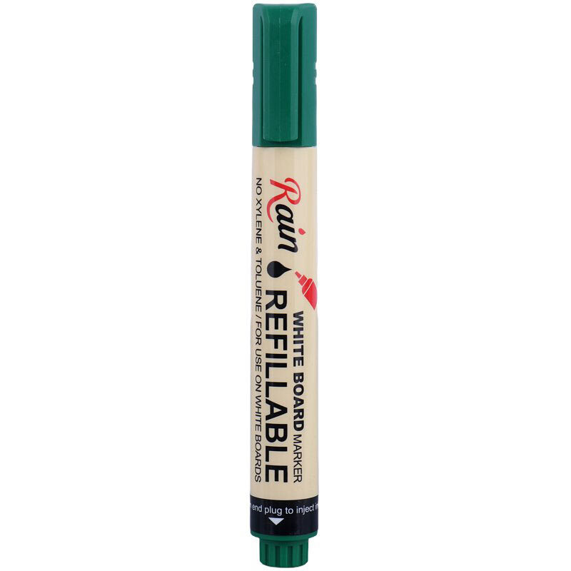 ماژیک وایت برد رین نوک گرد رنگی R-102A بسته 12 عددی