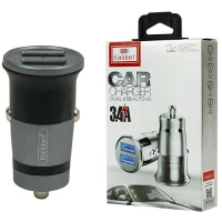 شارژر فندکی Earldom ES-136 3.4A + کابل میکرو یو اس بی