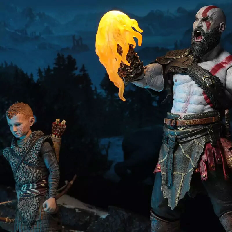 اکشن فیگور اورجینال خدای جنگ کریتوس و آترئوس برند NECA