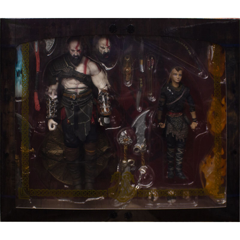 اکشن فیگور اورجینال خدای جنگ کریتوس و آترئوس برند NECA