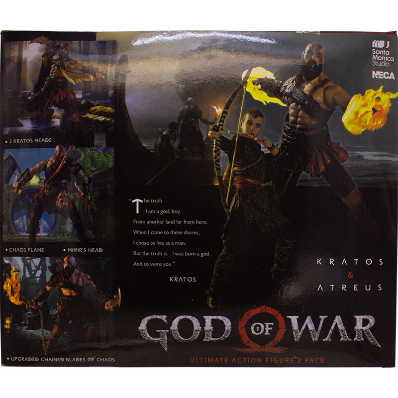 اکشن فیگور اورجینال خدای جنگ کریتوس و آترئوس برند NECA