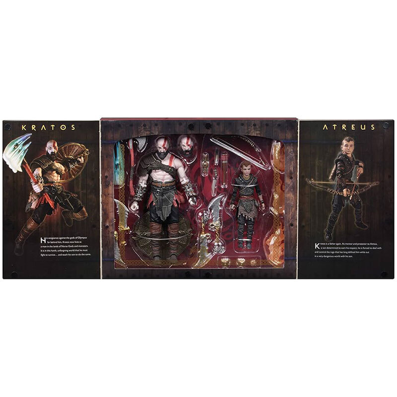 اکشن فیگور اورجینال خدای جنگ کریتوس و آترئوس برند NECA