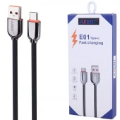 کابل تایپ سی فست شارژ اکسنت E01 طول 1 متر