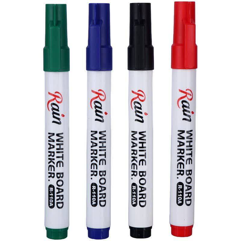 ماژیک وایت برد رین نوک گرد رنگی R-110A بسته 4 عددی