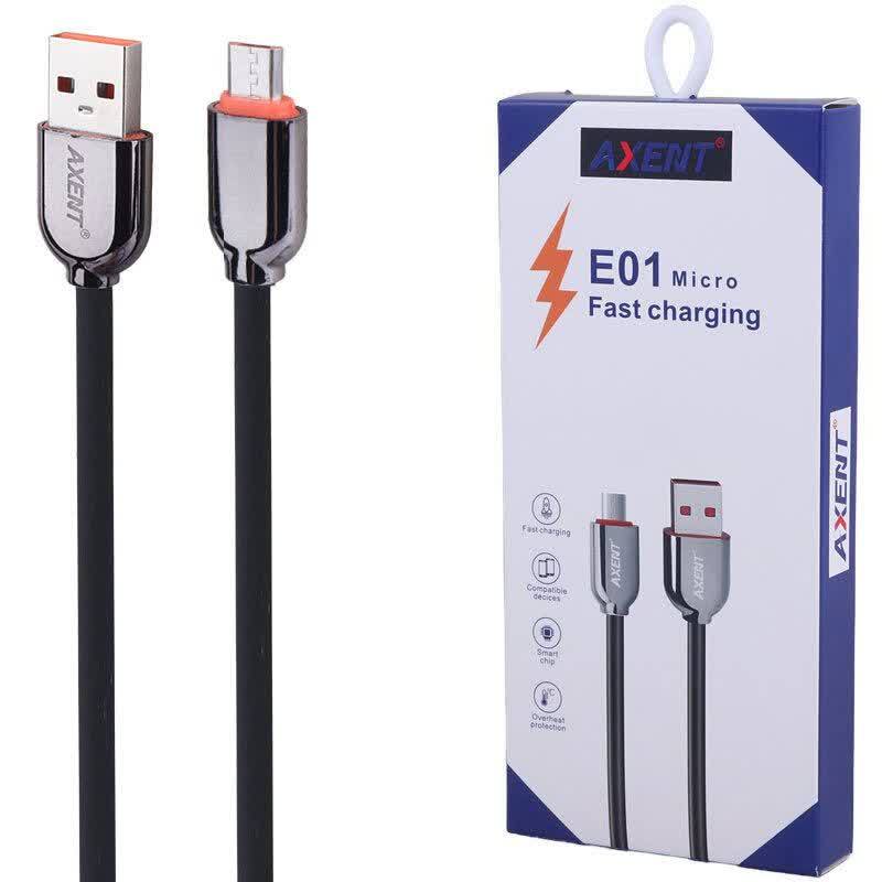 کابل میکرو یو اس بی فست شارژ اکسنت E01 طول 1 متر