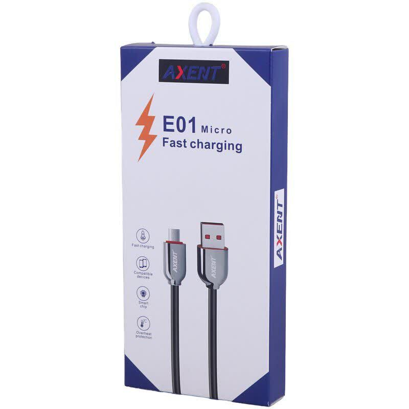 کابل میکرو یو اس بی فست شارژ اکسنت E01 طول 1 متر