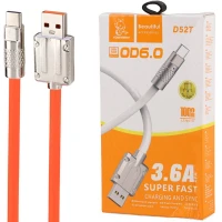 کابل تایپ سی فست شارژ 3.6 آمپر دنمن D52T طول 1 متر