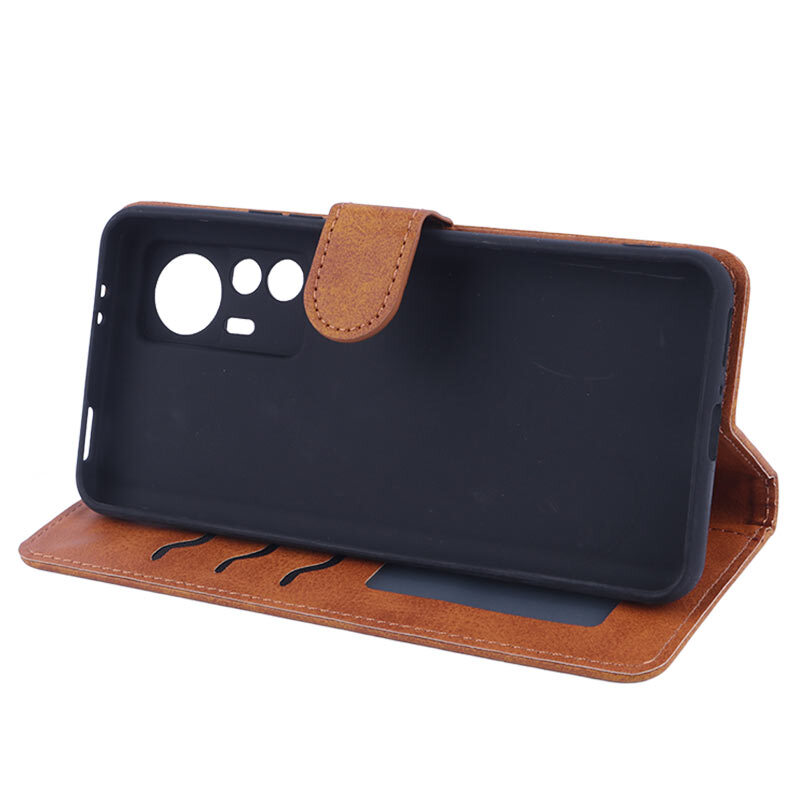 کیف چرمی مگنتی محافظ لنزدار شیائومی 12T / 12T Pro