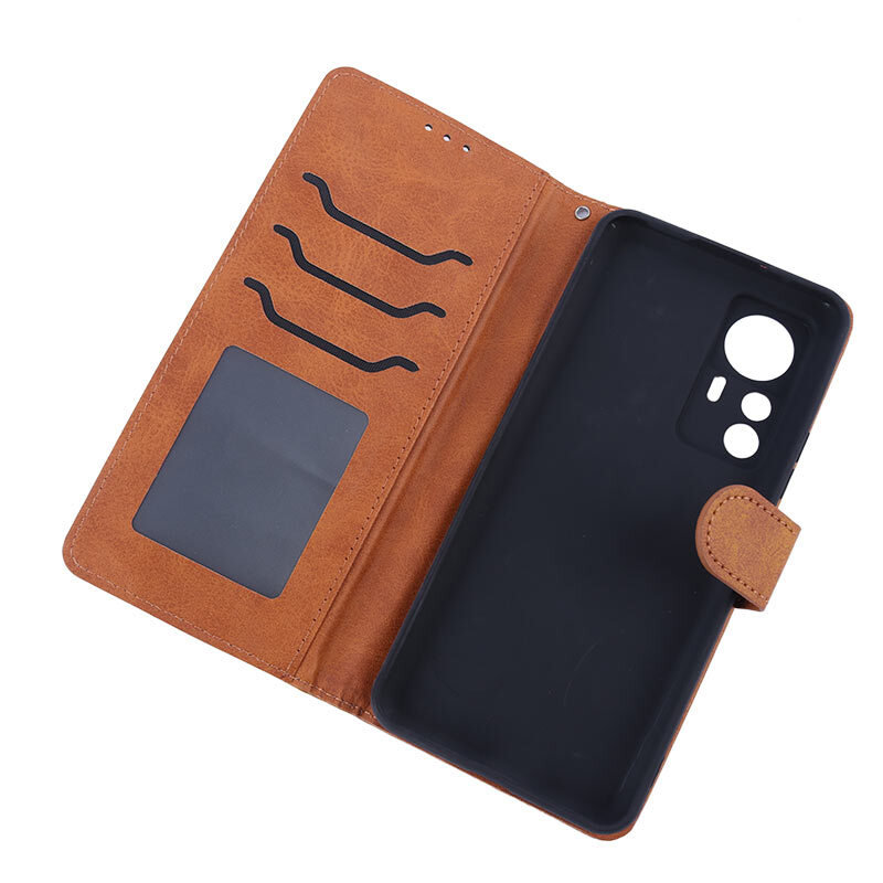 کیف چرمی مگنتی محافظ لنزدار شیائومی 12T / 12T Pro