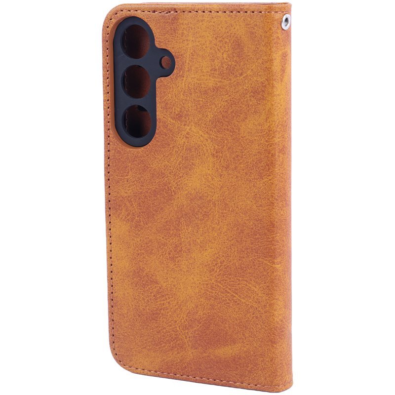 کیف چرمی مگنتی سامسونگ Galaxy S25 محافظ لنزدار
