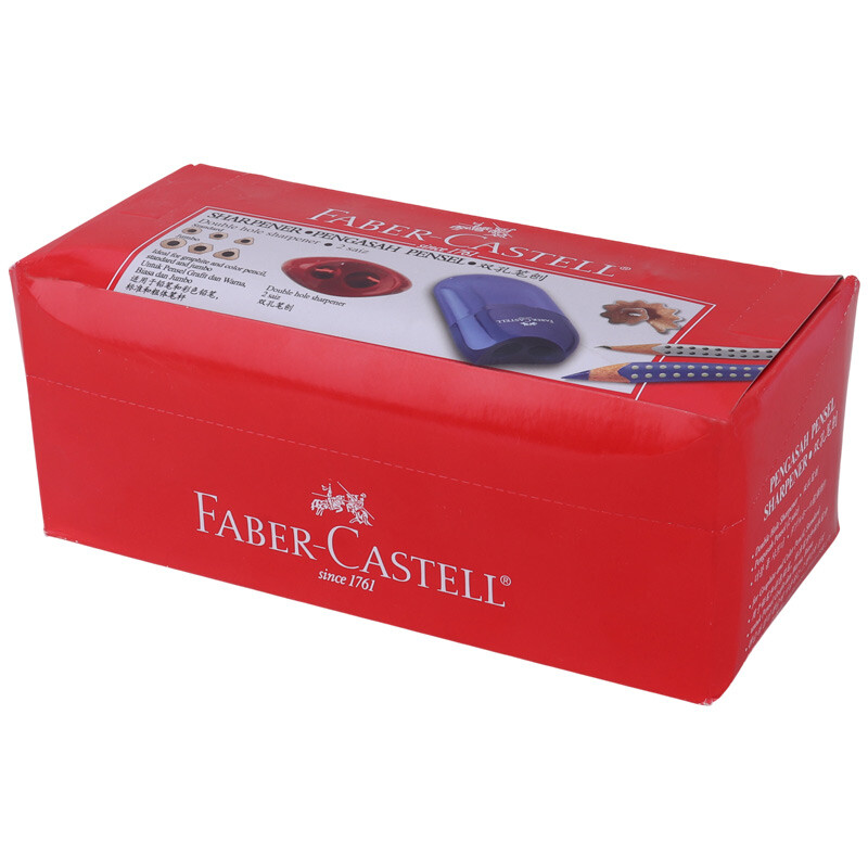 تراش پلاستیکی مخزن دار Faber-Castell 1835 بسته 12 عددی
