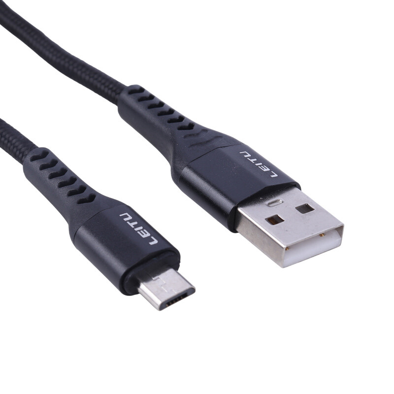 کابل میکرو یو اس بی فست شارژ 3.1 آمپر لیتو LD-43 طول 1 متر