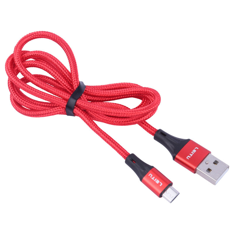 کابل میکرو یو اس بی فست شارژ 2.4 آمپر لیتو LD-44 طول 1 متر