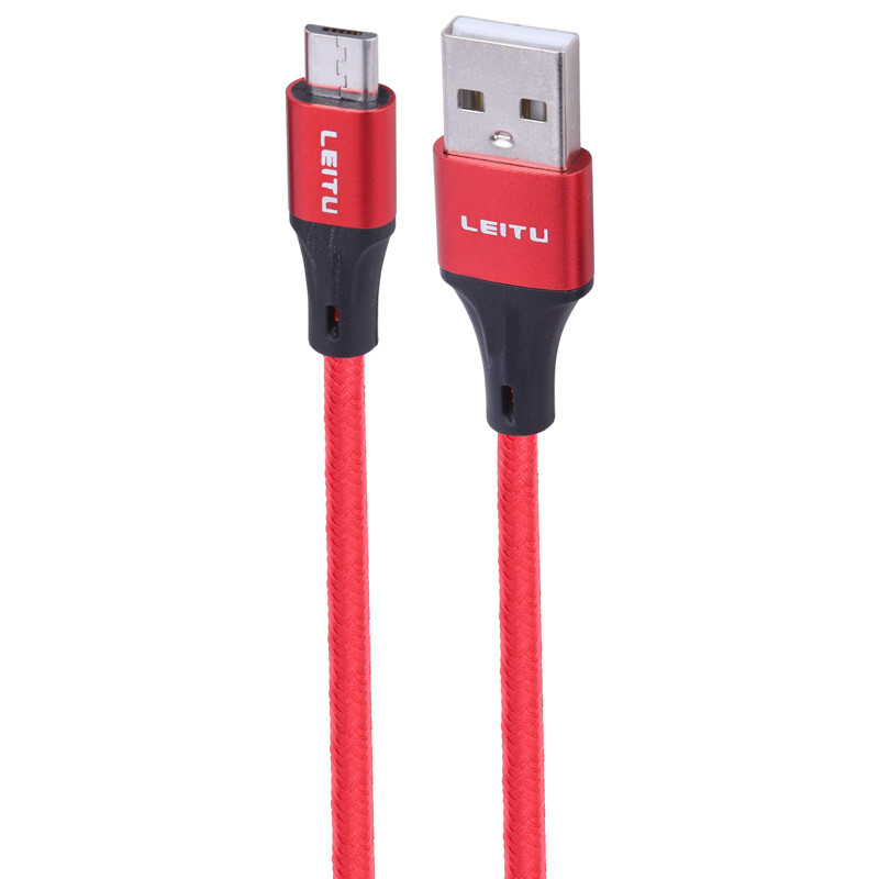کابل میکرو یو اس بی فست شارژ 2.4 آمپر لیتو LD-44 طول 1 متر