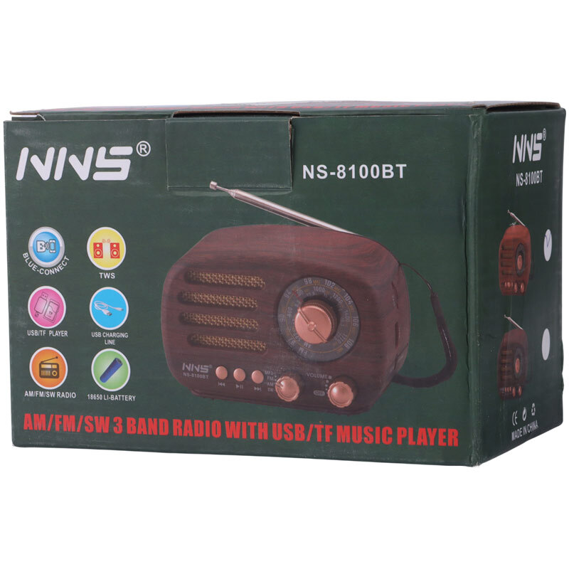 رادیو اسپیکر بلوتوثی ان ان اس NS-8100BT