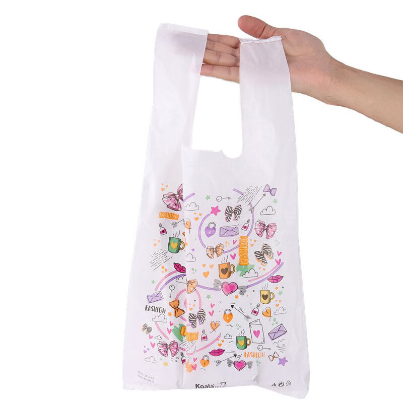نایلون دسته دار کوالا طرح فانتزی سایز 45*36 بسته 100 عددی
