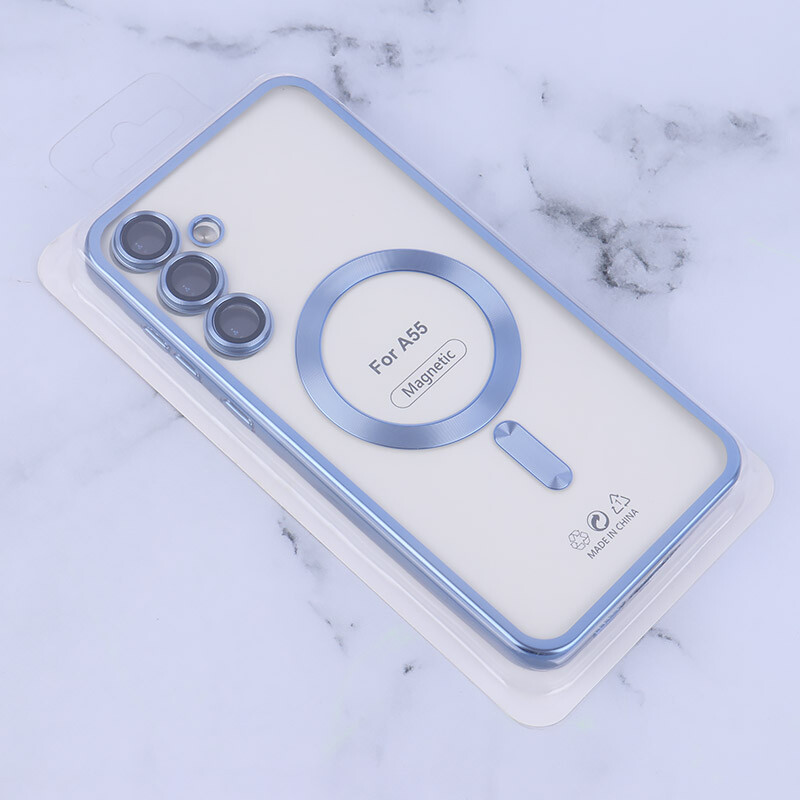 قاب ژله ای مگ سیف سامسونگ Galaxy A55 محافظ لنزدار