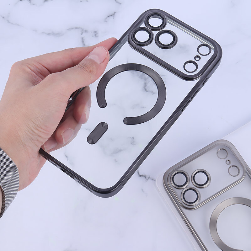 قاب ژله ای مگ سیف آیفون iPhone 17 Pro Max محافظ لنزدار