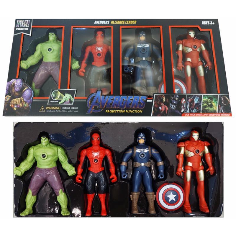 اکشن فیگور طرح اونجرز Avengers Alliance Leader بسته 4 عددی
