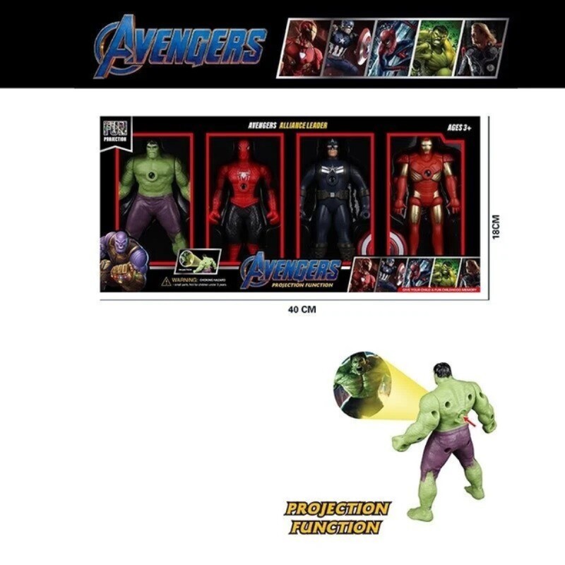اکشن فیگور طرح اونجرز Avengers Alliance Leader بسته 4 عددی