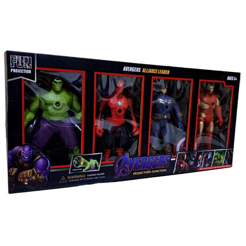 اکشن فیگور طرح اونجرز Avengers Alliance Leader بسته 4 عددی