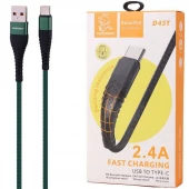 کابل تایپ سی فست شارژ 2.4 آمپر دنمن D45T طول 1 متر